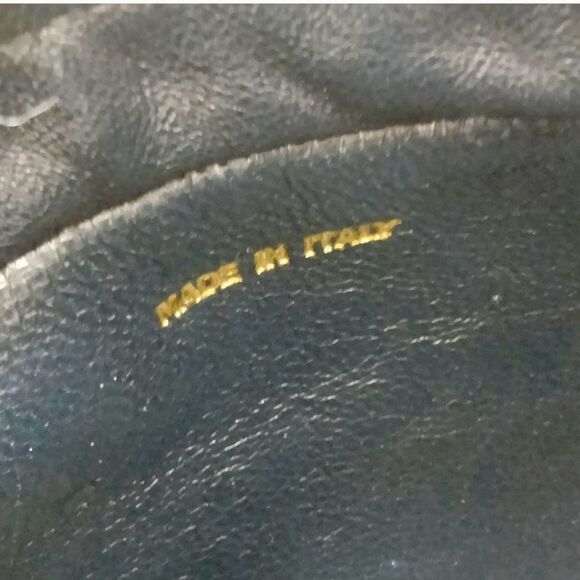 CHANEL Quilted Tassel CC Camera Bag Case Blue Lambskin Auth 1980s Crossbody - Picture 14 of 16